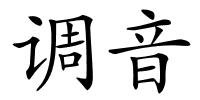 调音的解释