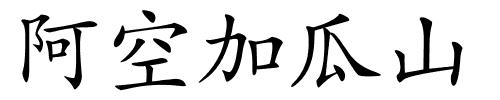 阿空加瓜山的解释