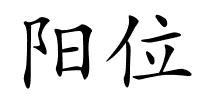 阳位的解释