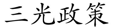 三光政策的解释