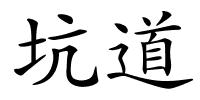 坑道的解释