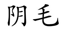 阴毛的解释