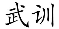 武训的解释