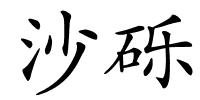 沙砾的解释