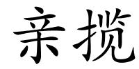 亲揽的解释