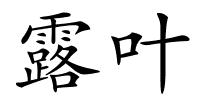 露叶的解释