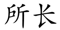 所长的解释