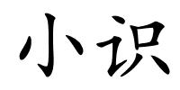 小识的解释