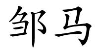 邹马的解释