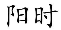 阳时的解释