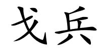 戈兵的解释