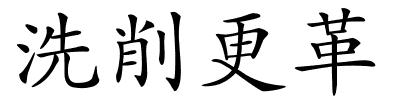 洗削更革的解释