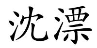 沈漂的解释