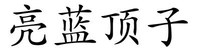 亮蓝顶子的解释