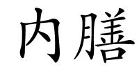 内膳的解释