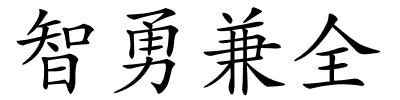 智勇兼全的解释