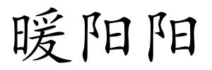 暖阳阳的解释