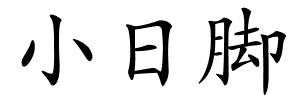 小日脚的解释