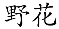 野花的解释