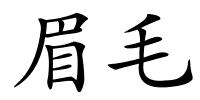 眉毛的解释