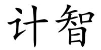 计智的解释