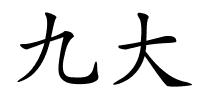 九大的解释