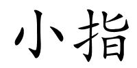 小指的解释