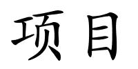 项目的解释