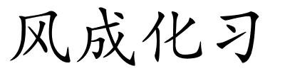 风成化习的解释