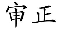 审正的解释