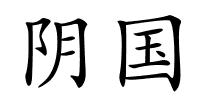 阴国的解释