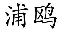 浦鸥的解释