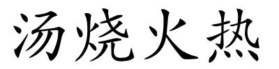 汤烧火热的解释