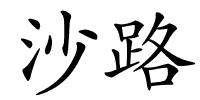 沙路的解释