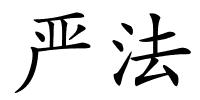 严法的解释