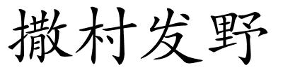 撒村发野的解释