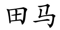 田马的解释