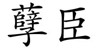 孽臣的解释