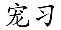 宠习的解释