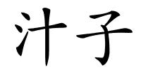 汁子的解释