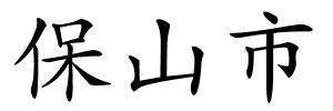 保山市的解释