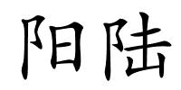 阳陆的解释