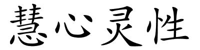 慧心灵性的解释