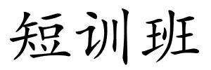 短训班的解释