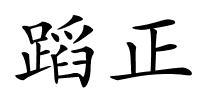 蹈正的解释