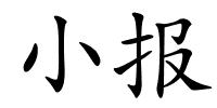 小报的解释