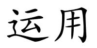 运用的解释