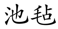 池毡的解释