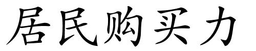 居民购买力的解释