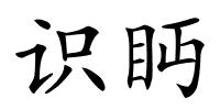 识眄的解释